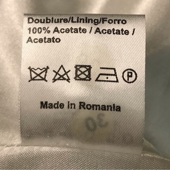 Sandro Chambray Open Front Raw Edge Blue Linen Cotton Blazer Coat Jacket Size 36 - Picture 11 of 11